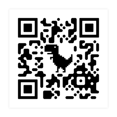 A QR code sticker that goes to a youtube video without ADs of rick roll in high quality
