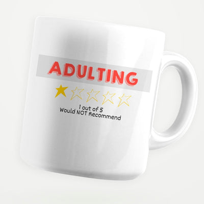 Adulting Do Not Recommend 11oz Coffee Mug - stickerbullAdulting Do Not Recommend 11oz Coffee MugMugsstickerbullstickerbullMug_AdultingDoNotRecommendAdulting Do Not Recommend 11oz Coffee Mug