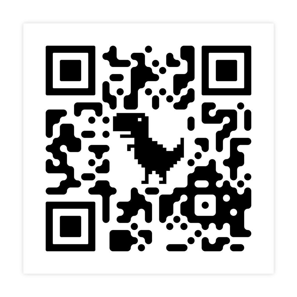 QR code Rick Roll to phone number Square Sticker