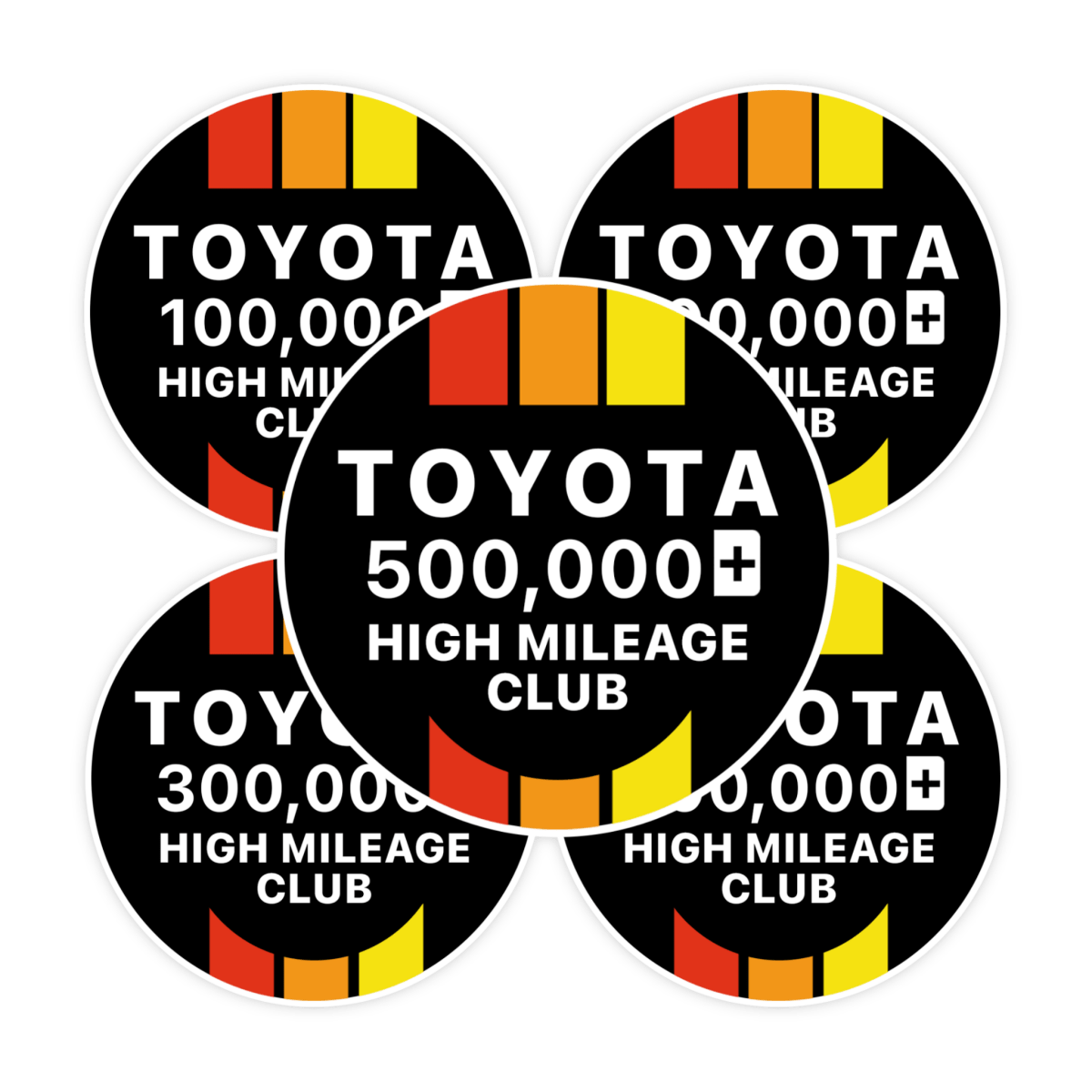 Toyota 500k High Mileage Celebration Decal Sticker - stickerbullToyota 500k High Mileage Celebration Decal StickerRetail StickerstickerbullstickerbullToyota_BundleToyota BundleToyota 500k High Mileage Celebration Decal Sticker